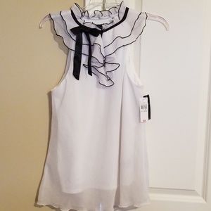 New White Ruffled top (Junior)